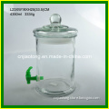 Glass Cylinder Water Dispenser with Tap